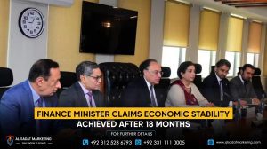 Finance Minister Claims Economic Stability Achieved After 18 Months