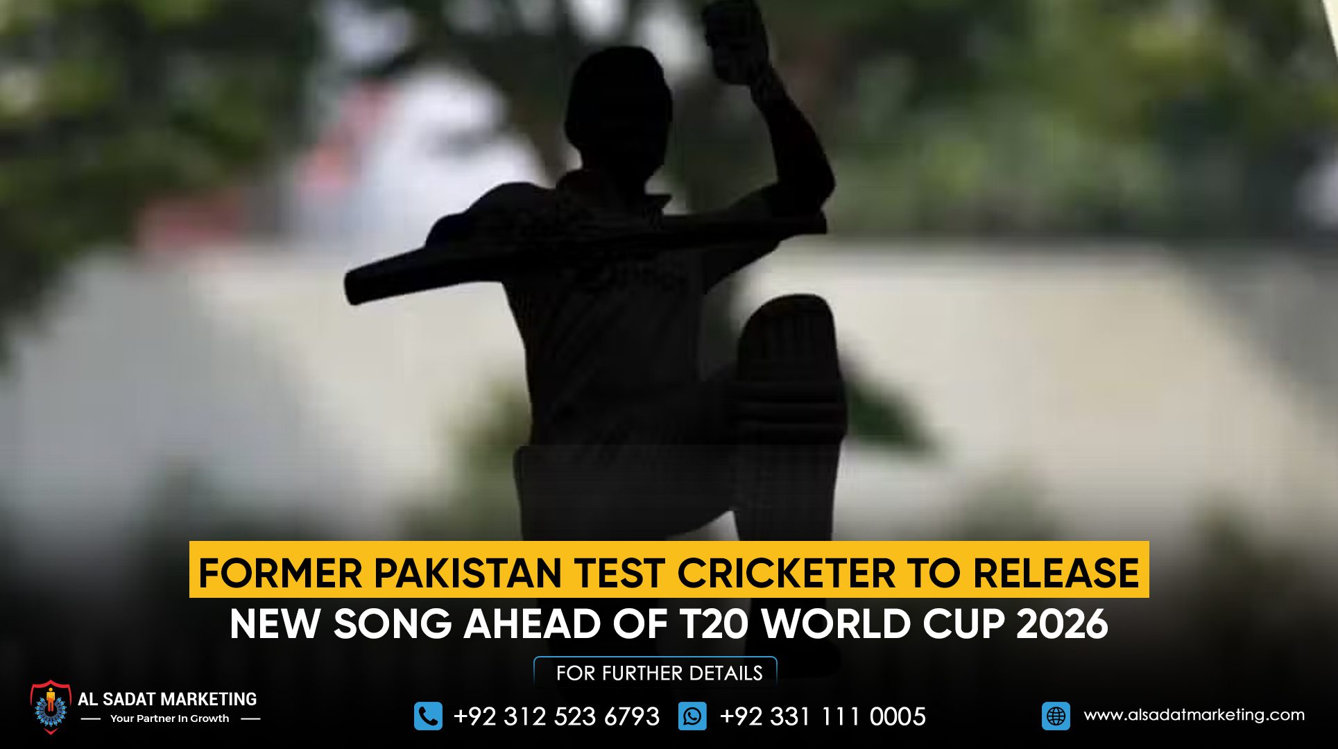 Former Pakistan Test Cricketer to Release New Song Ahead of T20 World Cup 2026
