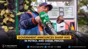 Government Announces Sharp Hike in Petrol and Diesel Prices