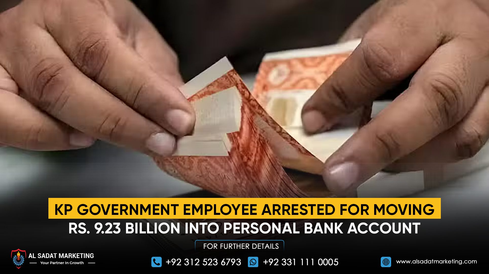 KP Government Employee Arrested for Moving Rs. 9.23 Billion Into Personal Bank Account