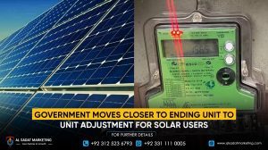 Government Moves Closer to Ending Unit-to-Unit Adjustment for Solar Users