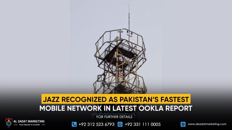 Jazz Recognized as Pakistan’s Fastest Mobile Network in Latest Ookla Report