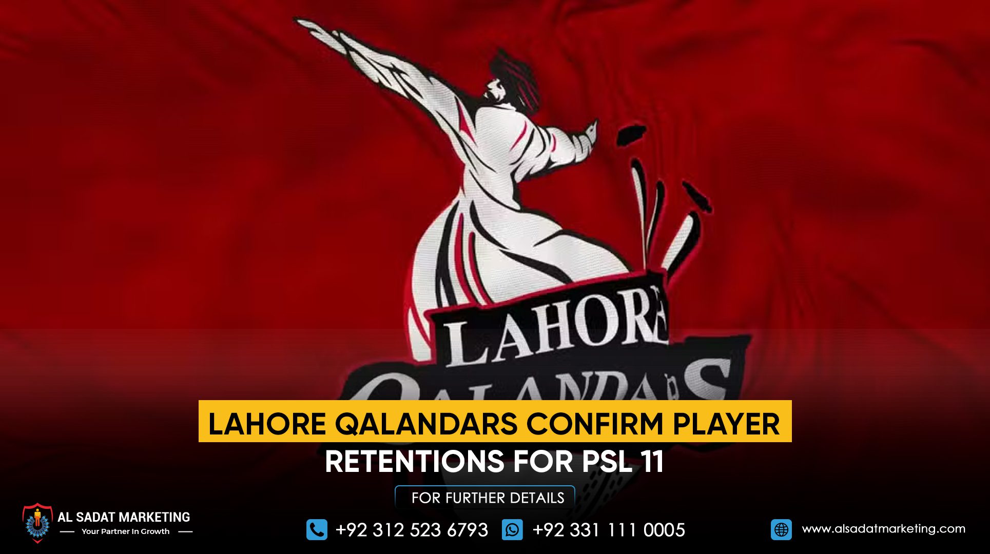 Lahore Qalandars Confirm Player Retentions for PSL 11