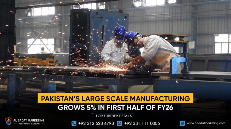 Pakistan’s Large-Scale Manufacturing Grows 5% in First Half of FY26