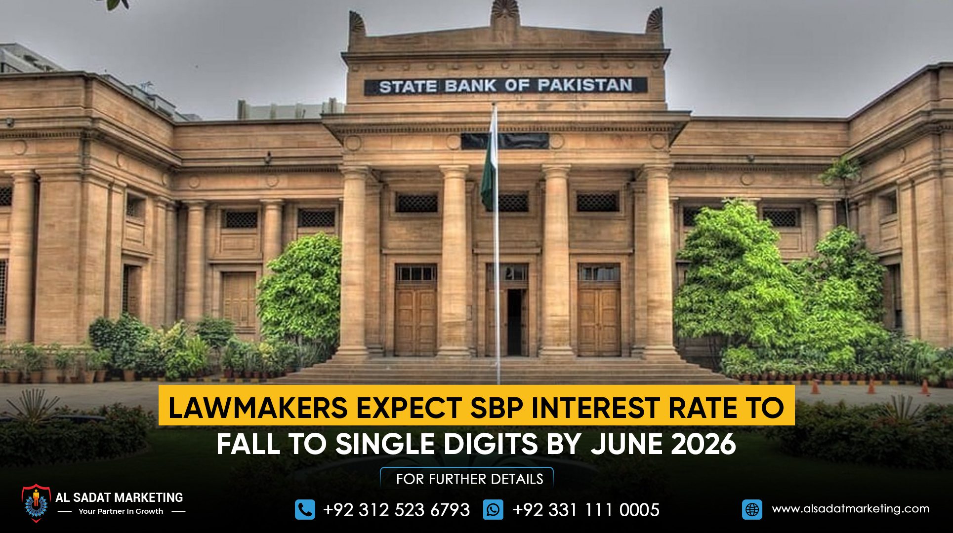 Lawmakers Expect SBP Interest Rate to Fall to Single Digits by June 2026
