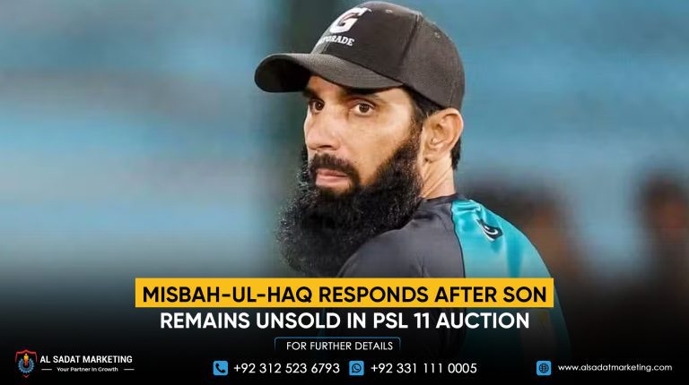 Misbah-ul-Haq Responds After Son Remains Unsold in PSL 11 Auction