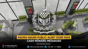 NADRA Issues Public Alert Over Fake Cash Reward Messages