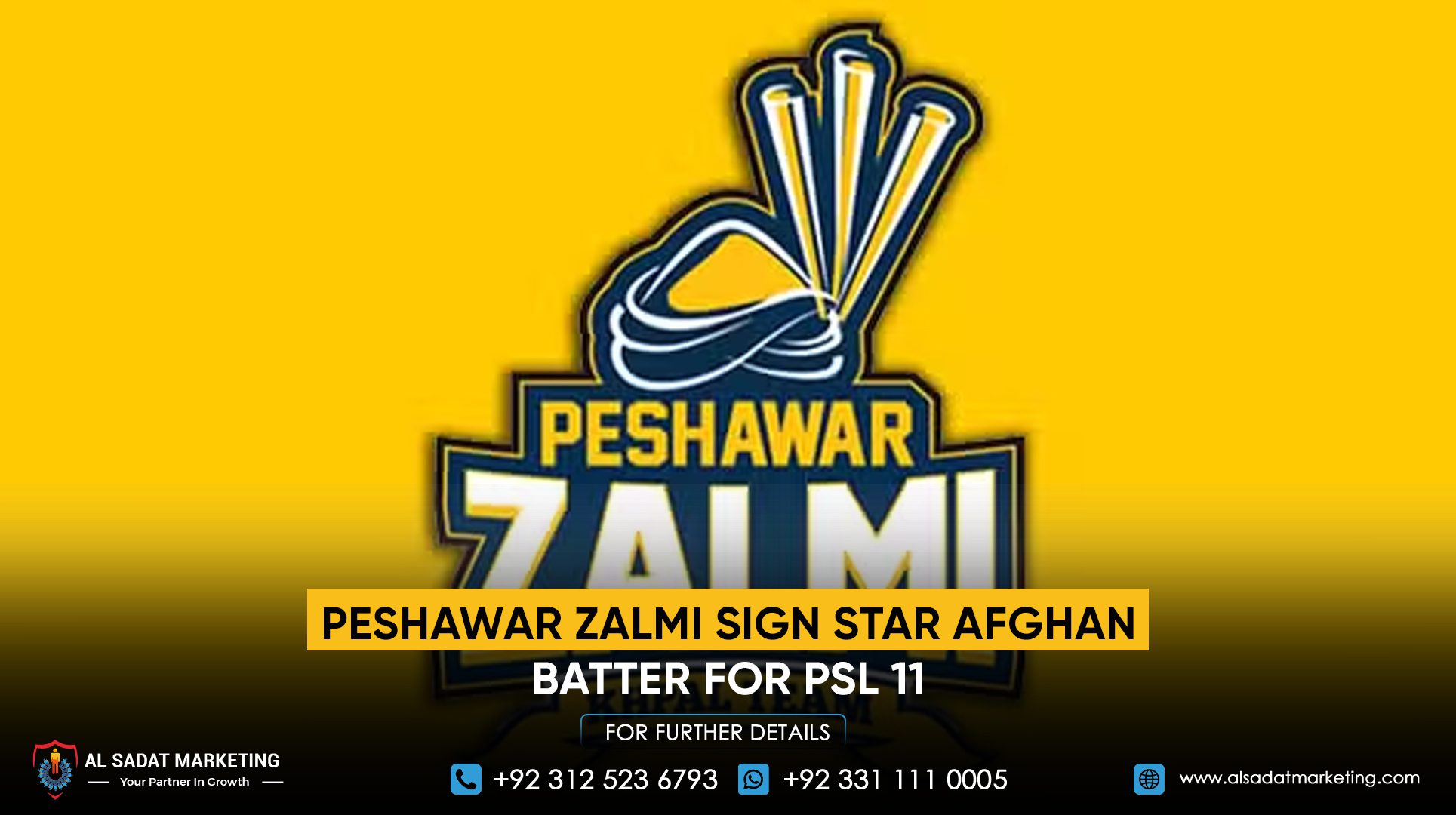 Peshawar Zalmi Sign Star Afghan Batter for PSL 11