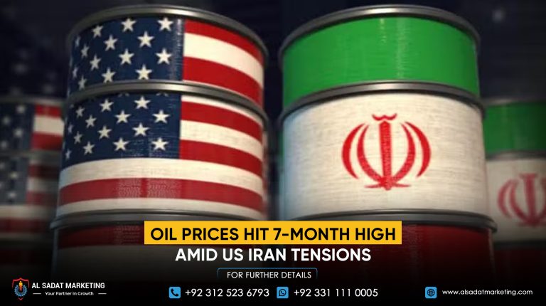 Oil Prices Hit 7-Month High Amid US-Iran Tensions
