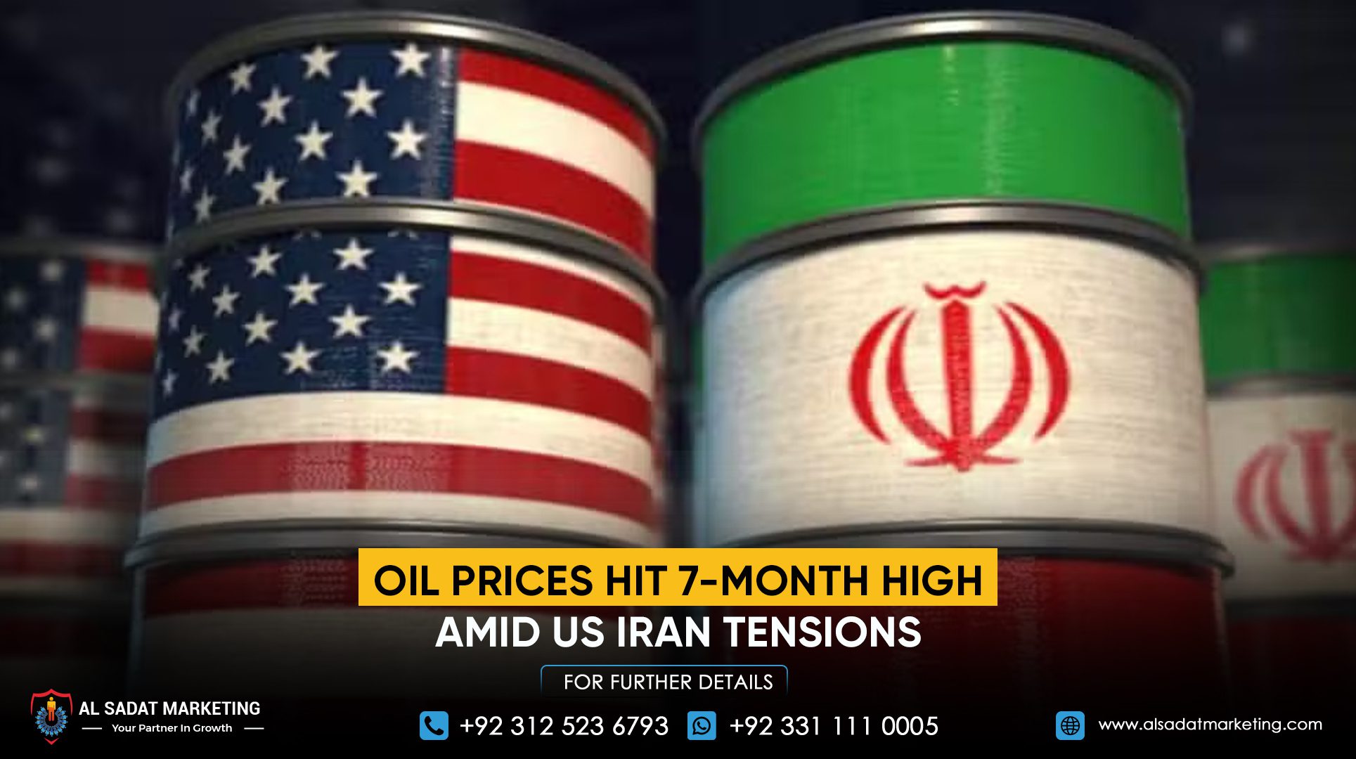 Oil Prices Hit 7-Month High Amid US-Iran Tensions