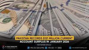 Pakistan Records $121 Million Current Account Surplus in January 2026