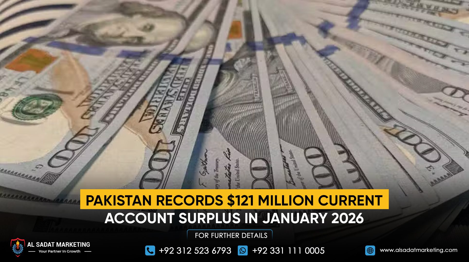 Pakistan Records $121 Million Current Account Surplus in January 2026