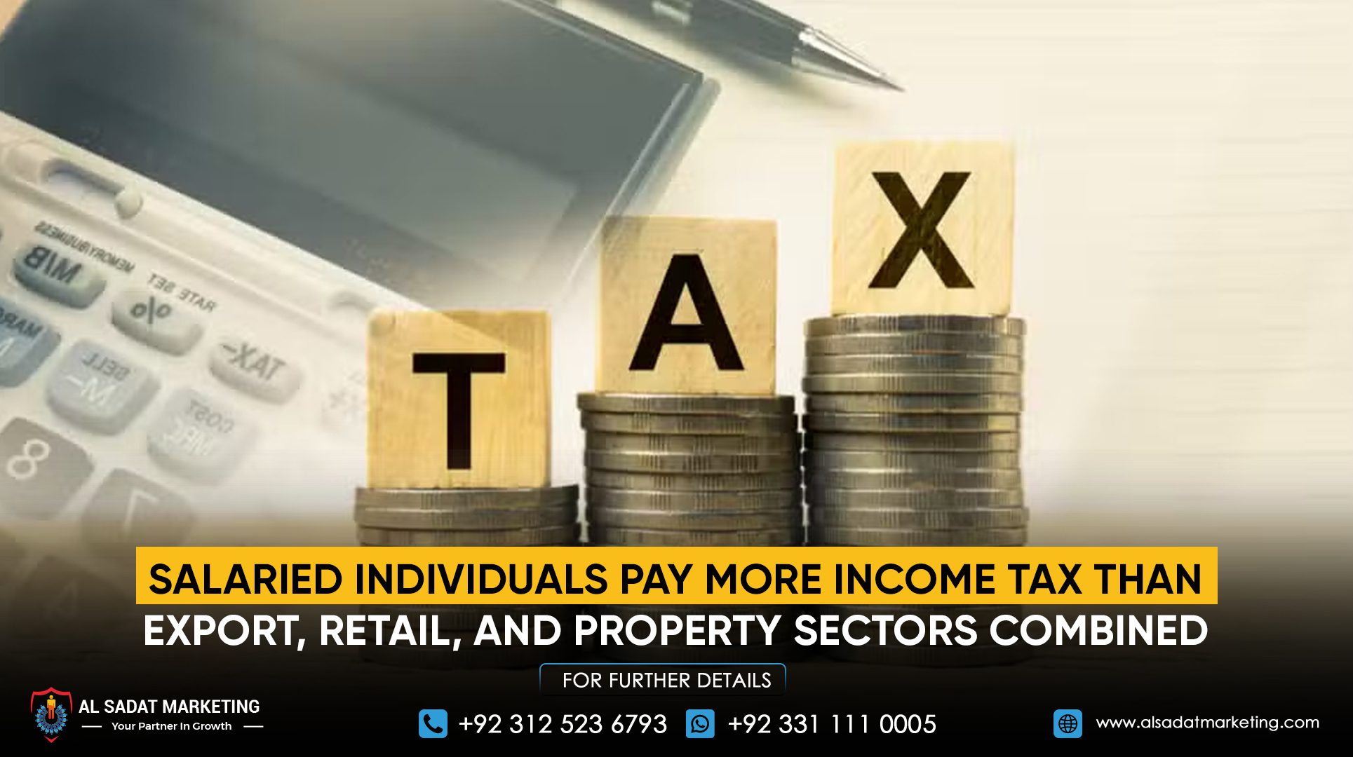 Salaried Individuals Pay More Income Tax Than the Export, Retail, and Property Sectors Combined