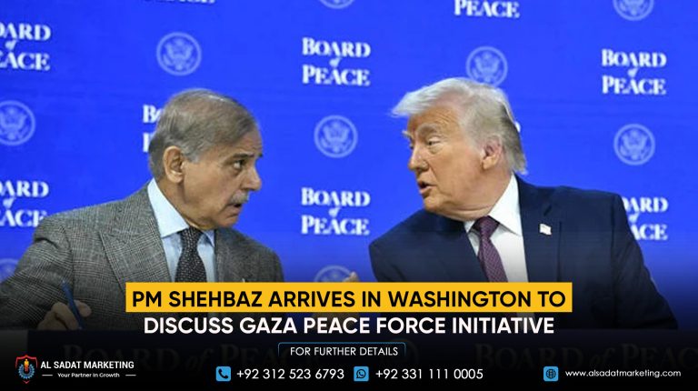 PM Shehbaz Arrives in Washington to Discuss Gaza Peace Force Initiative