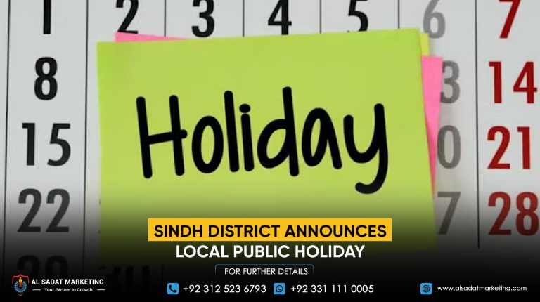 Sindh District Announces Local Public Holiday