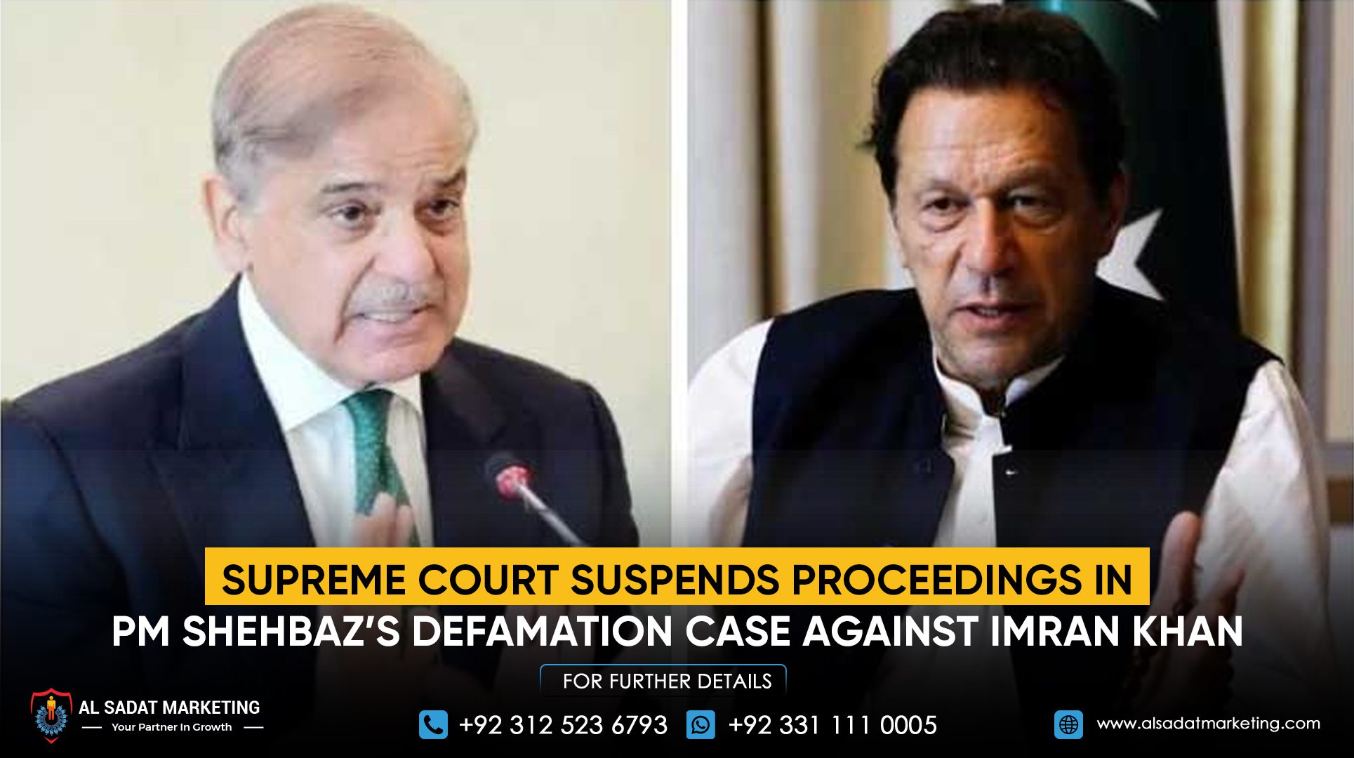 Supreme Court Suspends Proceedings in PM Shehbaz’s Defamation Case Against Imran Khan