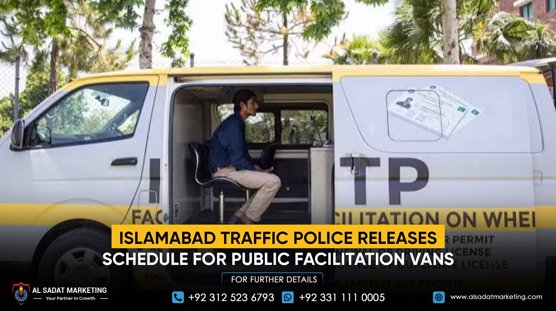 Islamabad Traffic Police Releases Schedule for Public Facilitation Vans