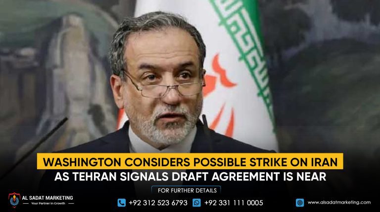 Washington Considers Possible Strike on Iran as Tehran Signals Draft Agreement Is Near