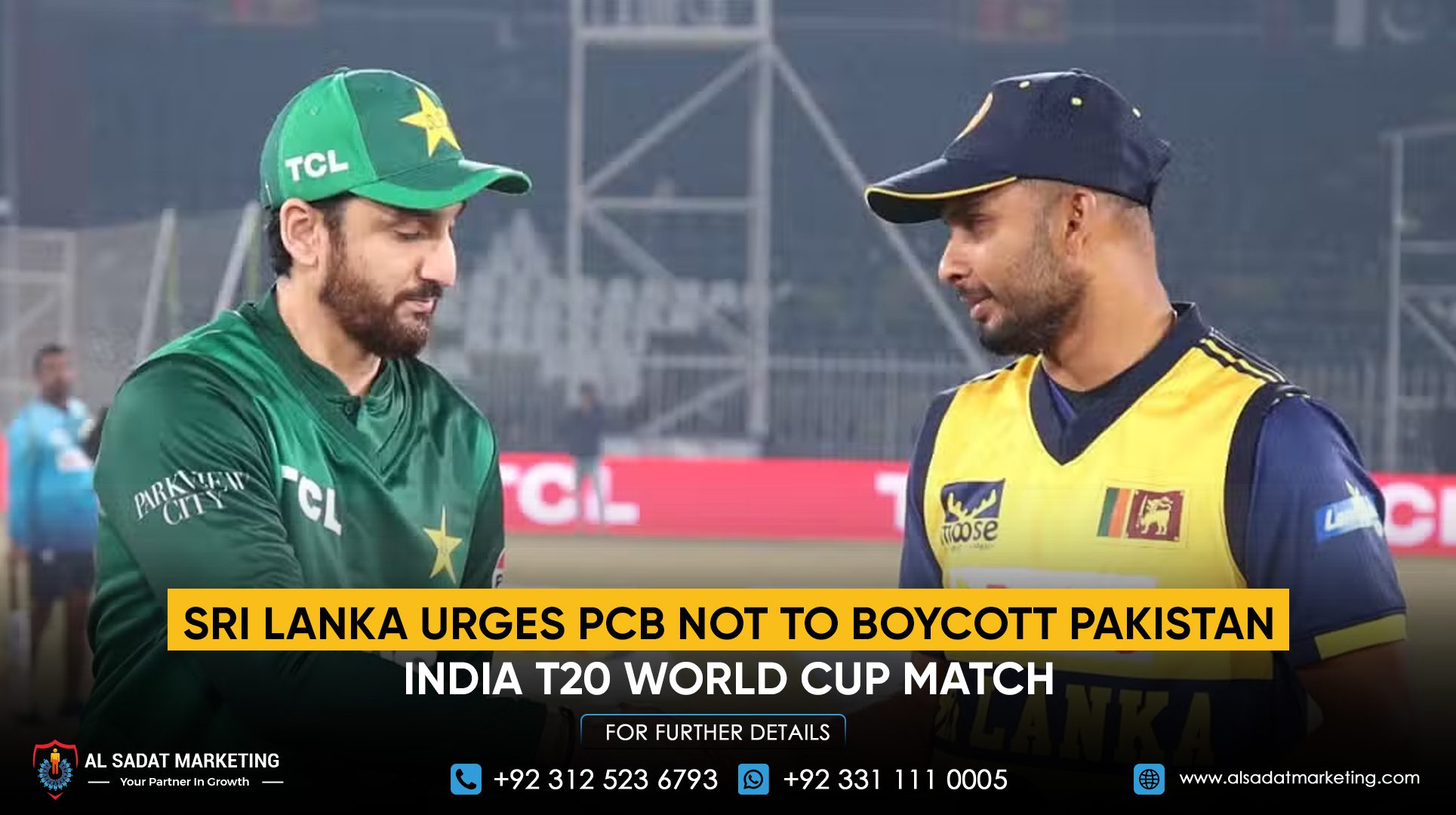 Sri Lanka Urges PCB Not to Boycott Pakistan-India T20 World Cup Match