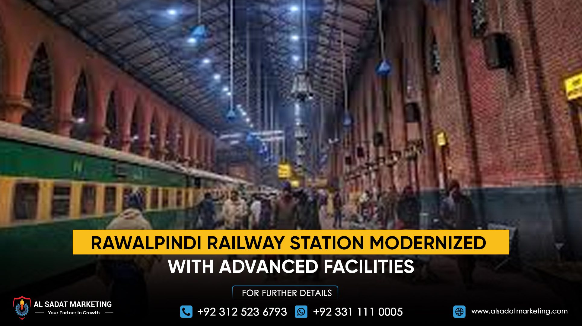 Rawalpindi Railway Station Modernized with Advanced Facilities