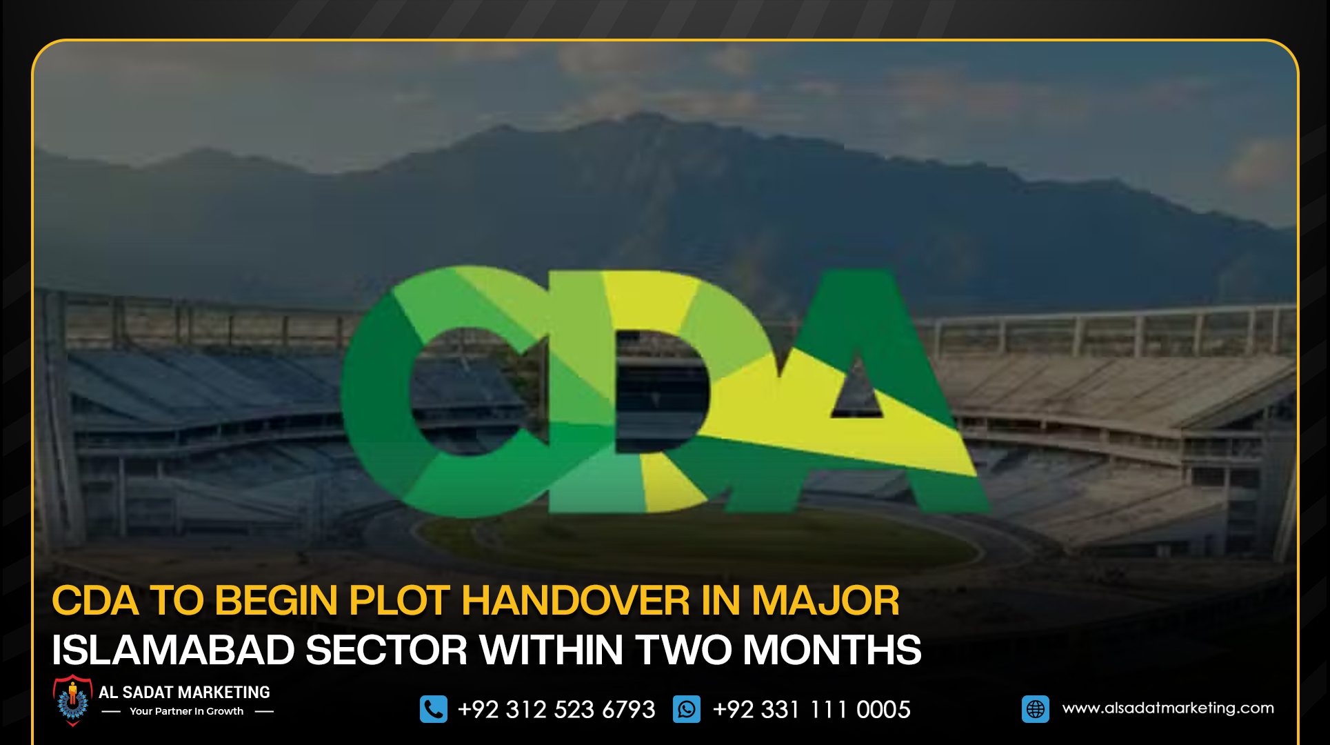 CDA to Begin Plot Handover in Major Islamabad Sector Within Two Months