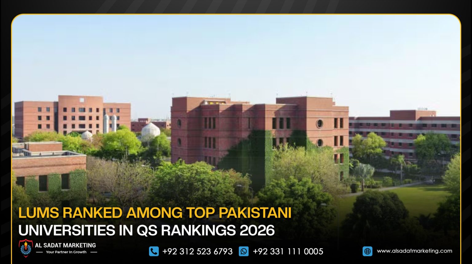 LUMS Ranked Among Top Pakistani Universities in QS Rankings 2026 - Al ...