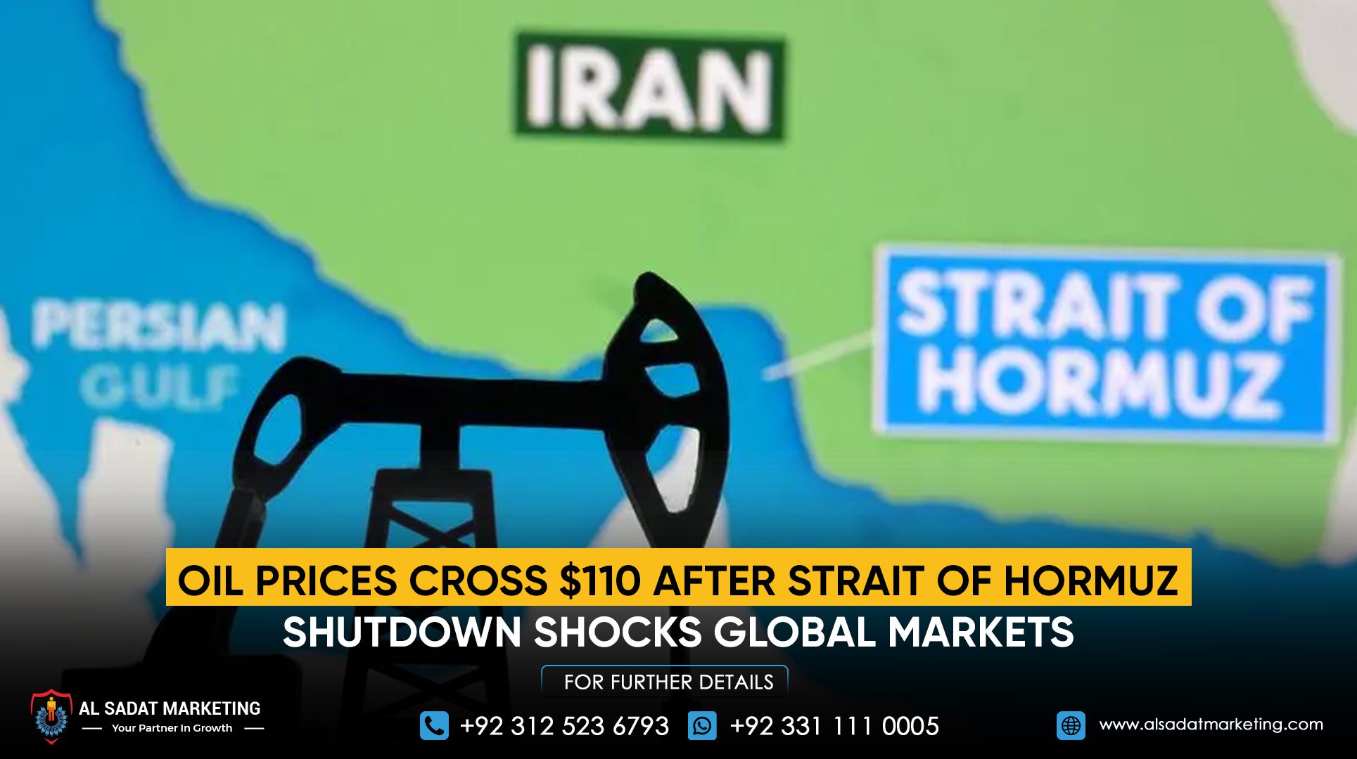 Oil Prices Cross $110 After Strait of Hormuz Shutdown Shocks Global Markets