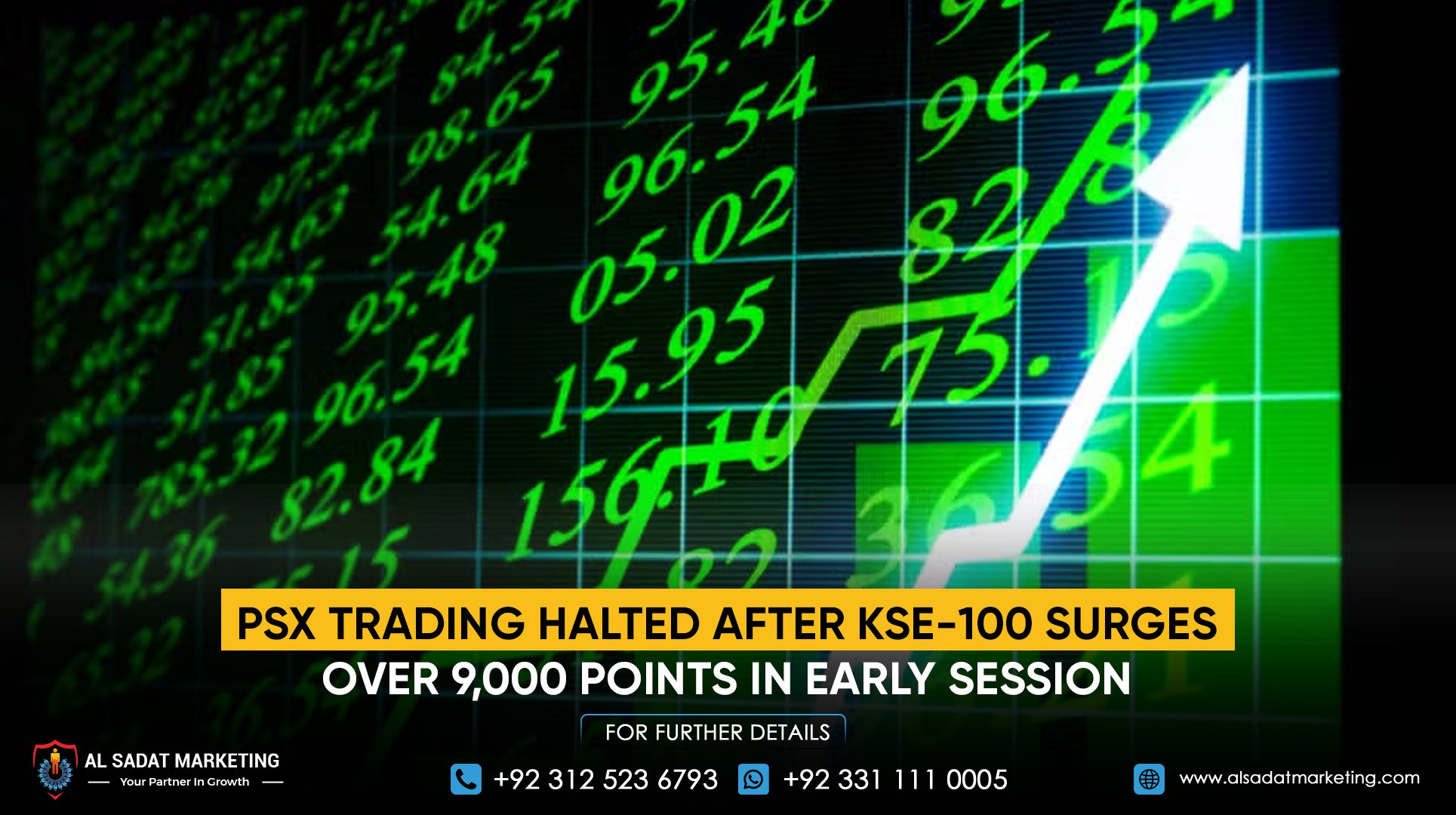 PSX Trading Halted After KSE-100 Surges Over 9,000 Points in Early Session