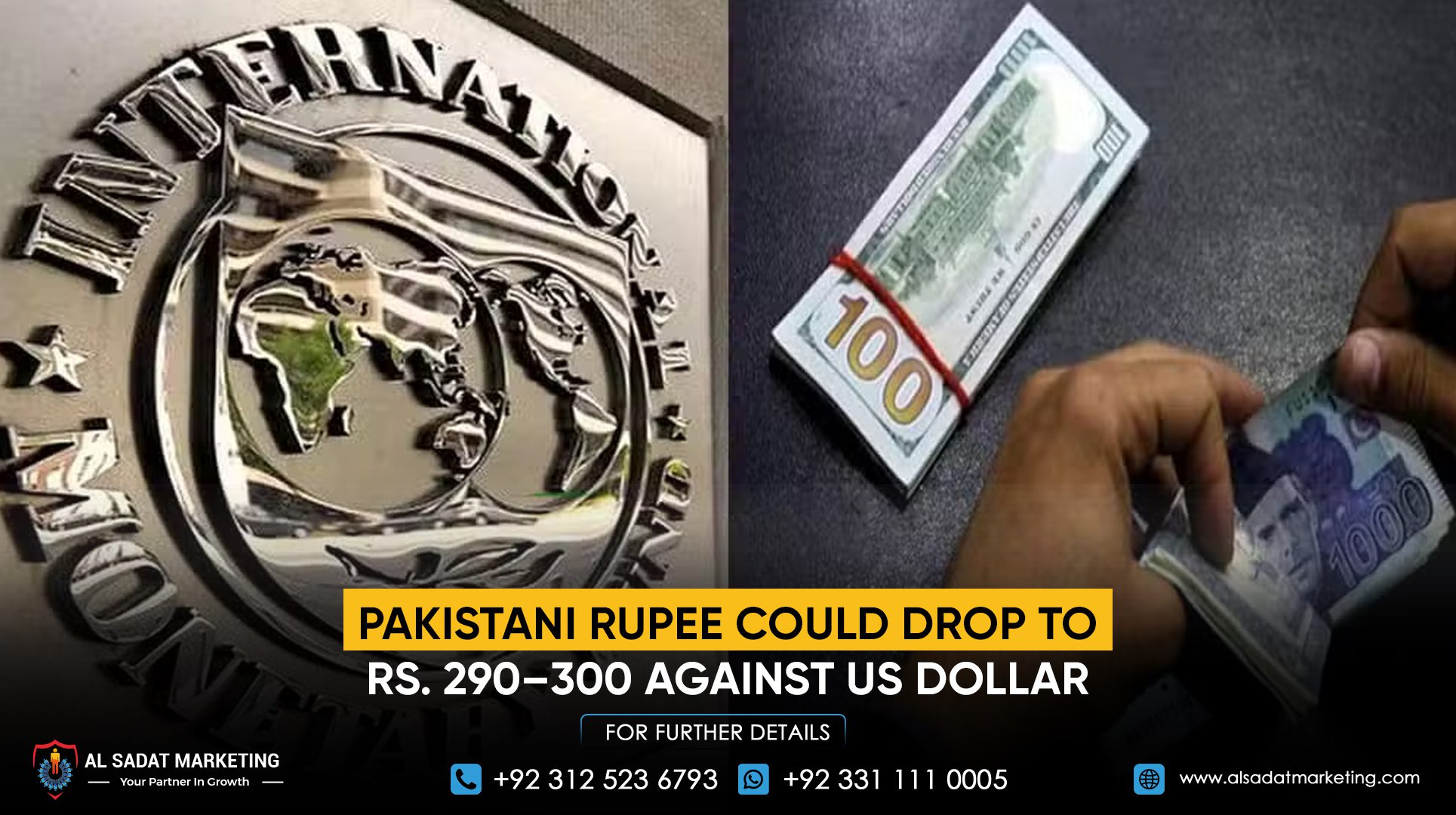Pakistani Rupee Could Drop to Rs. 290–300 Against US Dollar