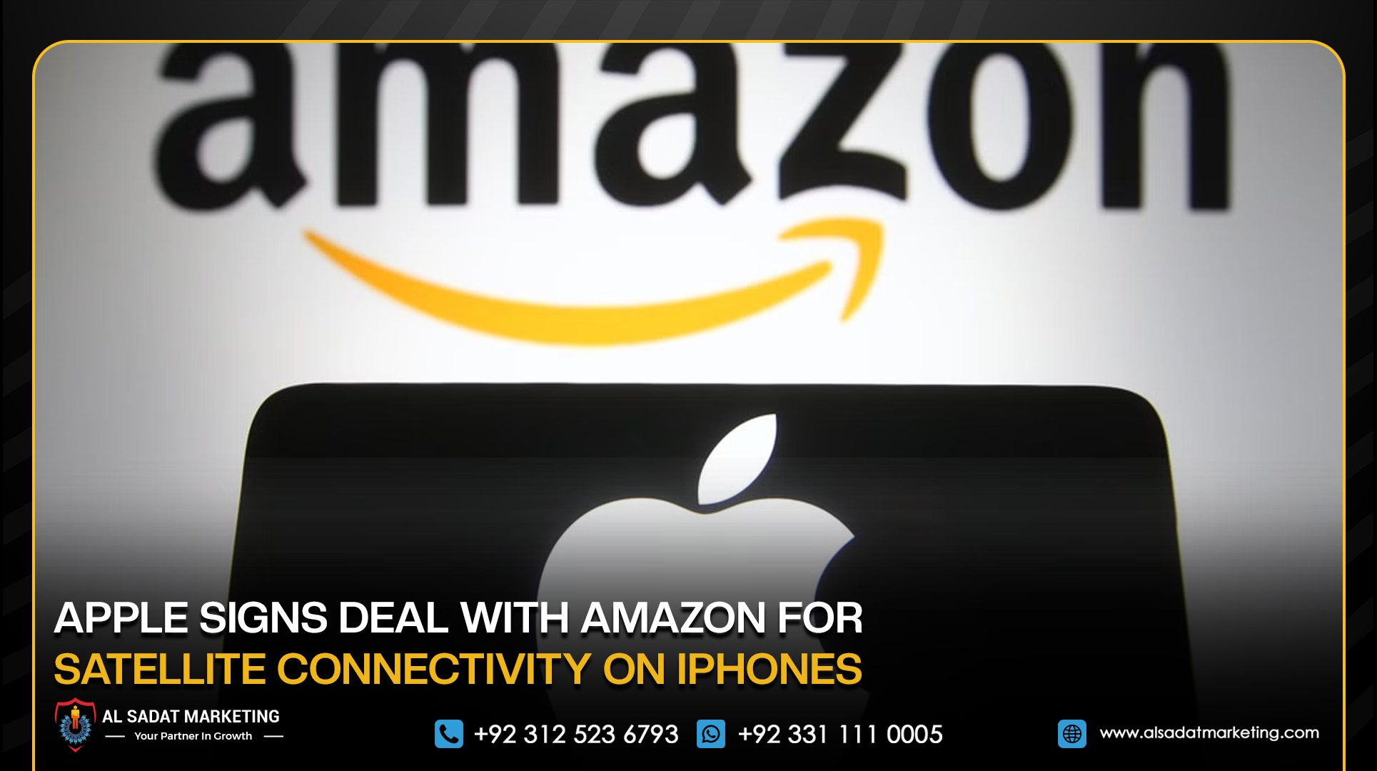 Apple Signs Deal With Amazon for Satellite Connectivity on iPhones