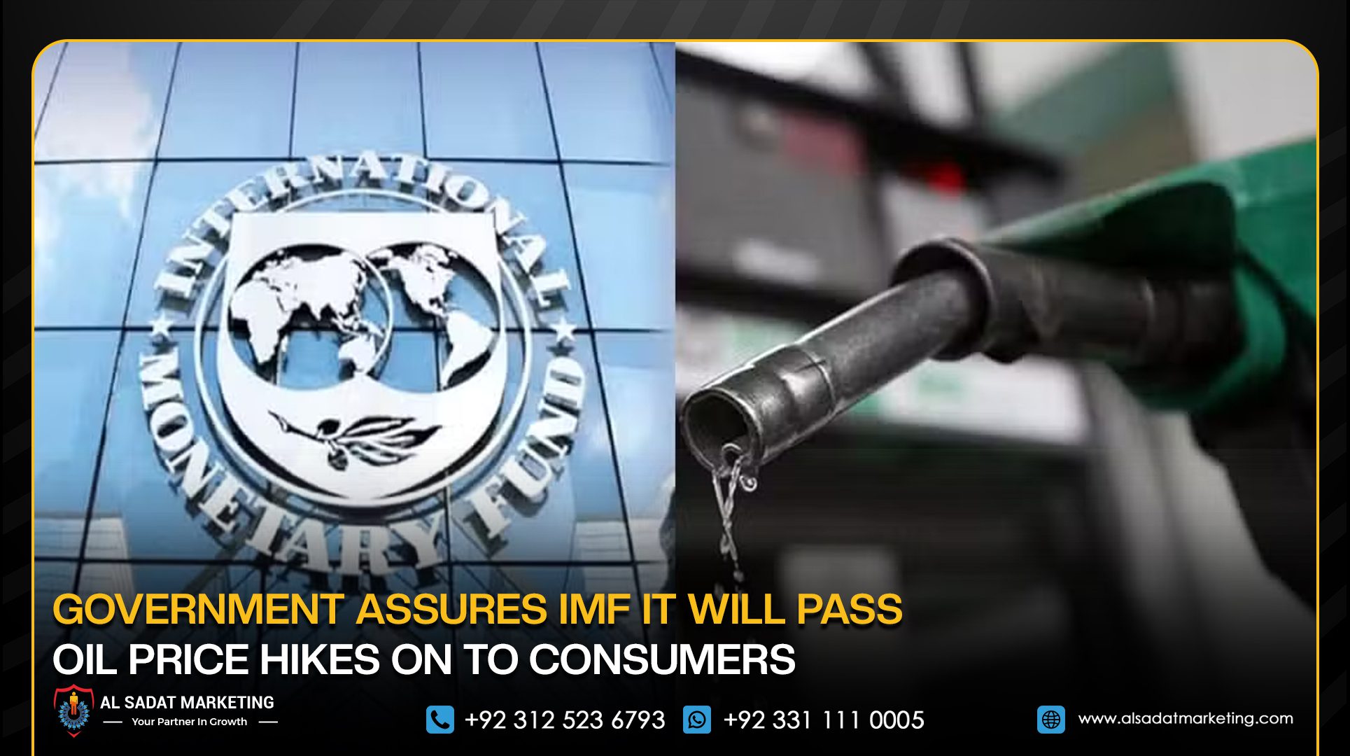 Government Assures IMF It Will Pass Oil Price Hikes on to Consumers
