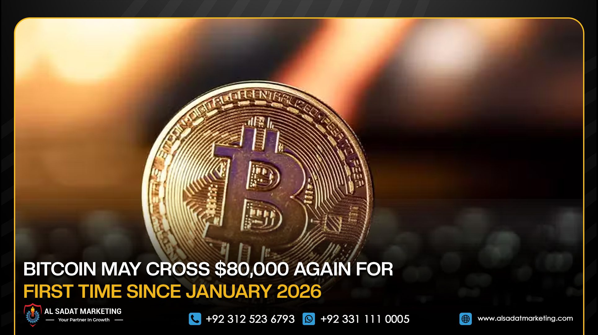 Bitcoin May Cross $80,000 Again for First Time Since January 2026