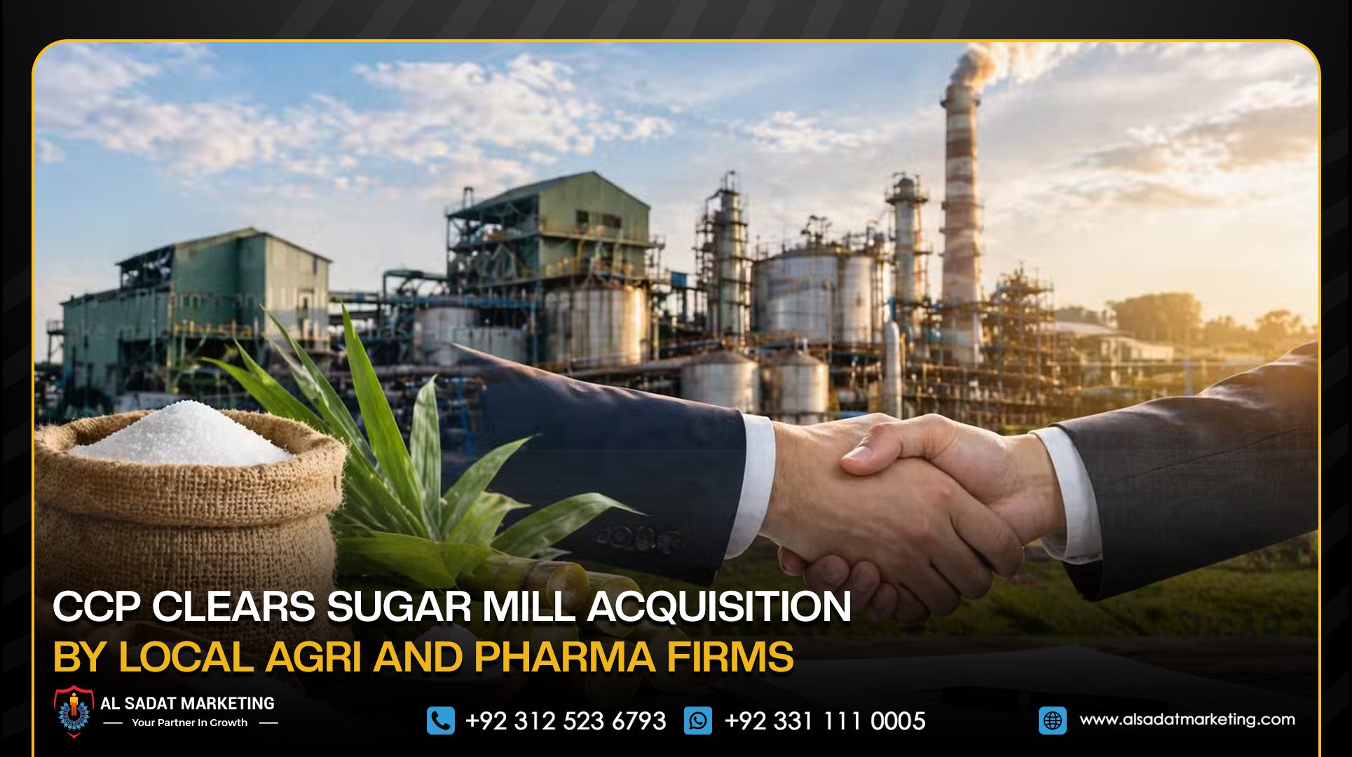 CCP Clears Sugar Mill Acquisition by Local Agri and Pharma Firms