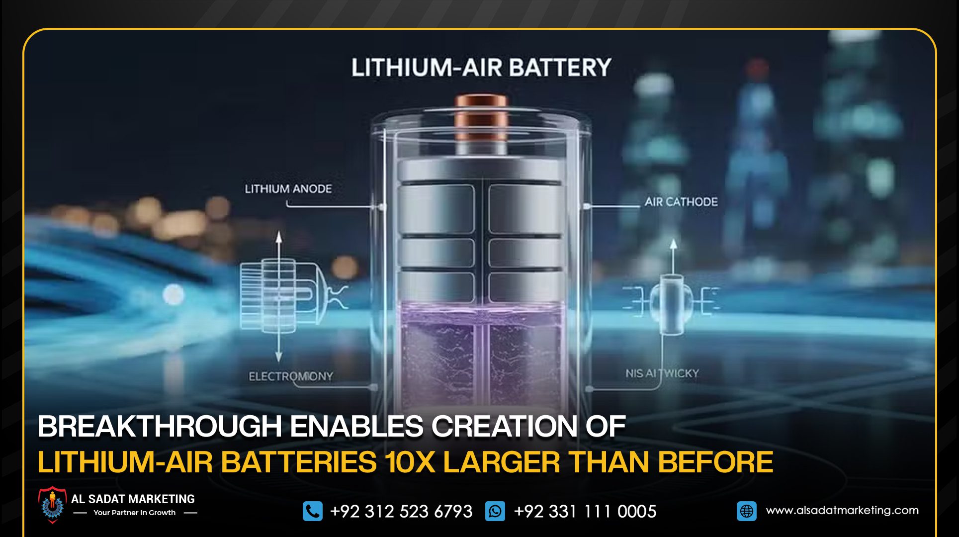 Breakthrough Enables Creation of Lithium-Air Batteries 10x Larger Than Before