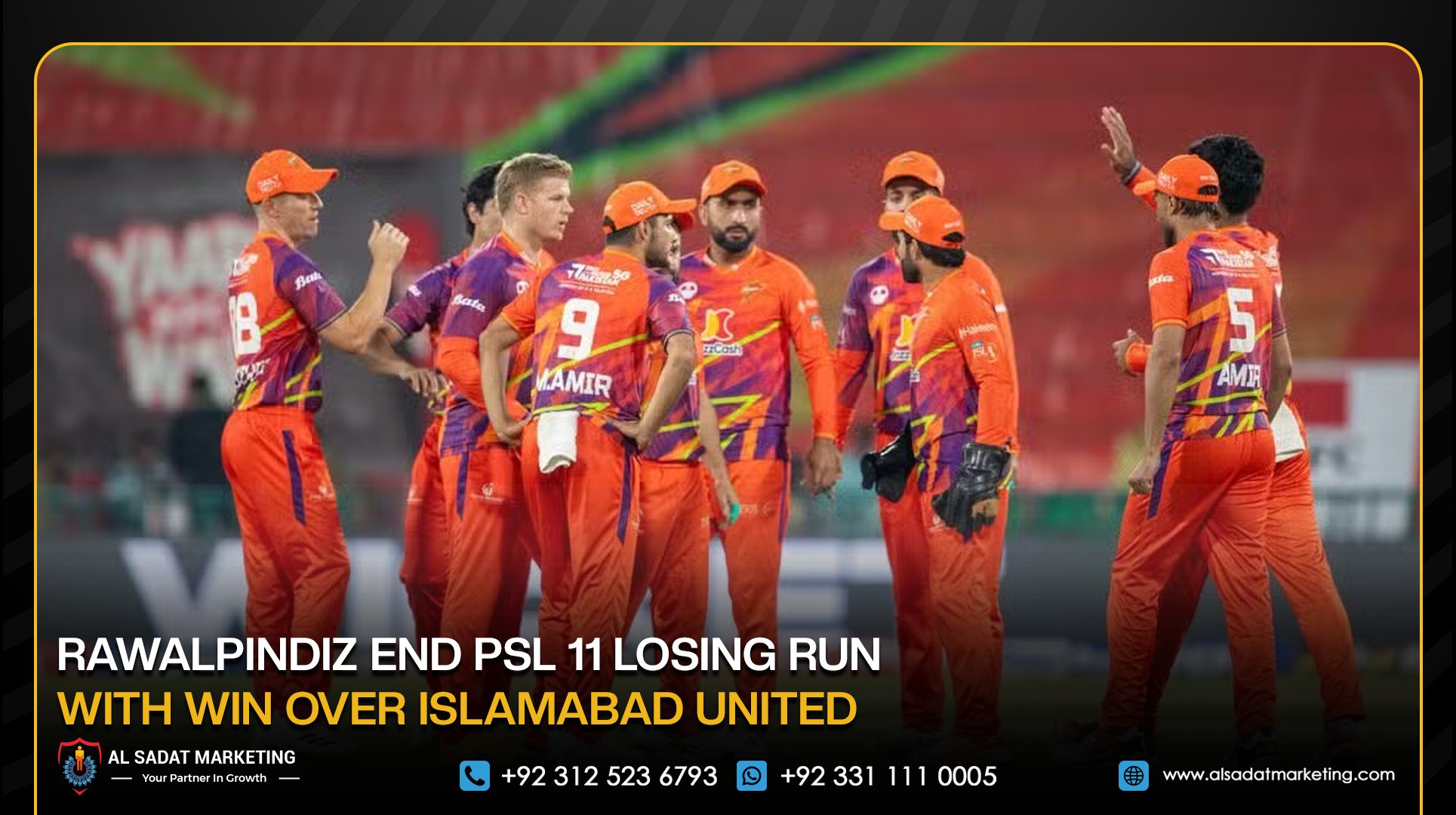 RawalPindiz End PSL 11 Losing Run With Win Over Islamabad United