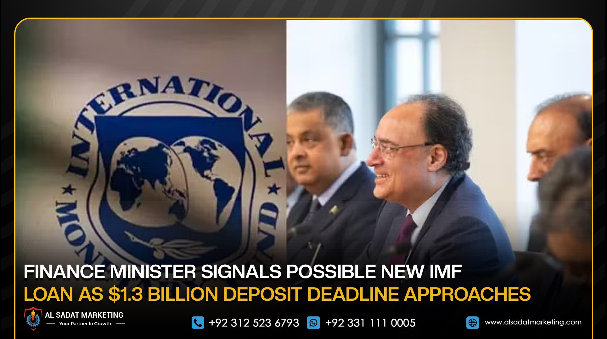 Finance Minister Signals Possible New IMF Loan as $1.3 Billion Deposit Deadline Approaches