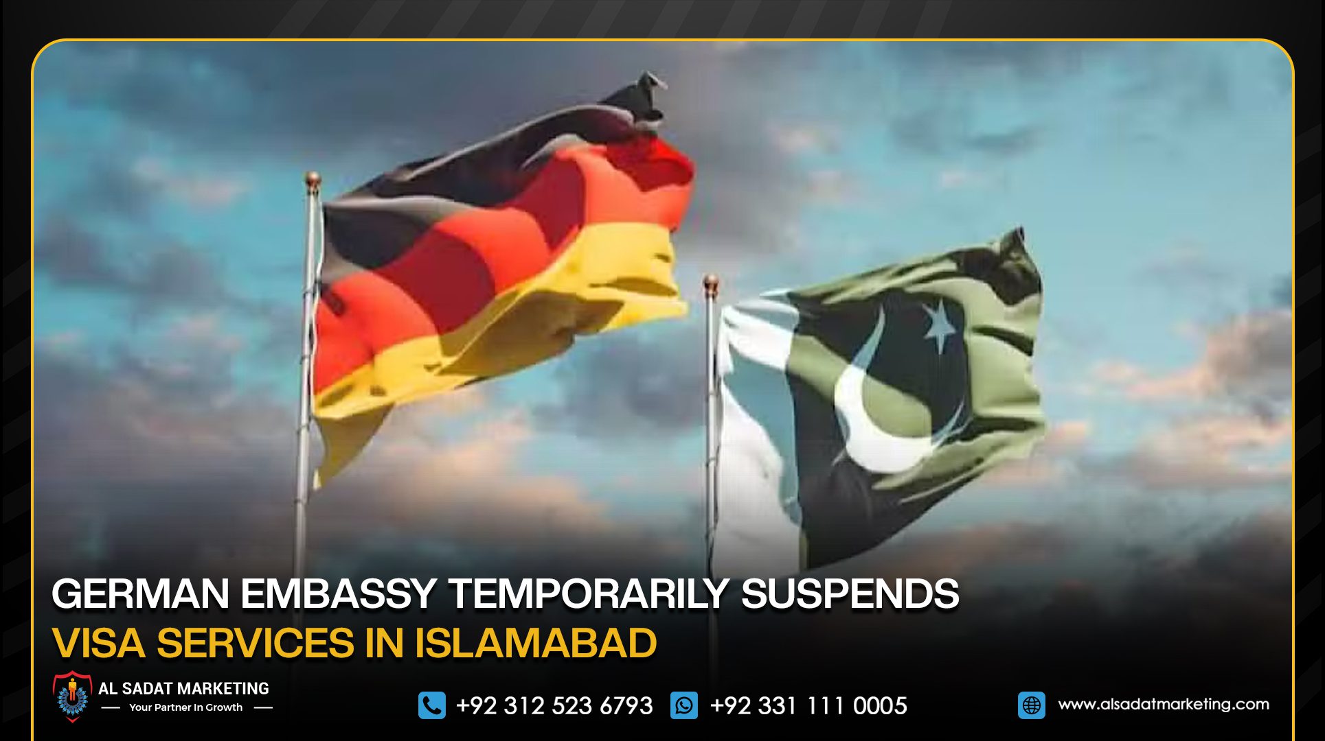 German Embassy Temporarily Suspends Visa Services in Islamabad