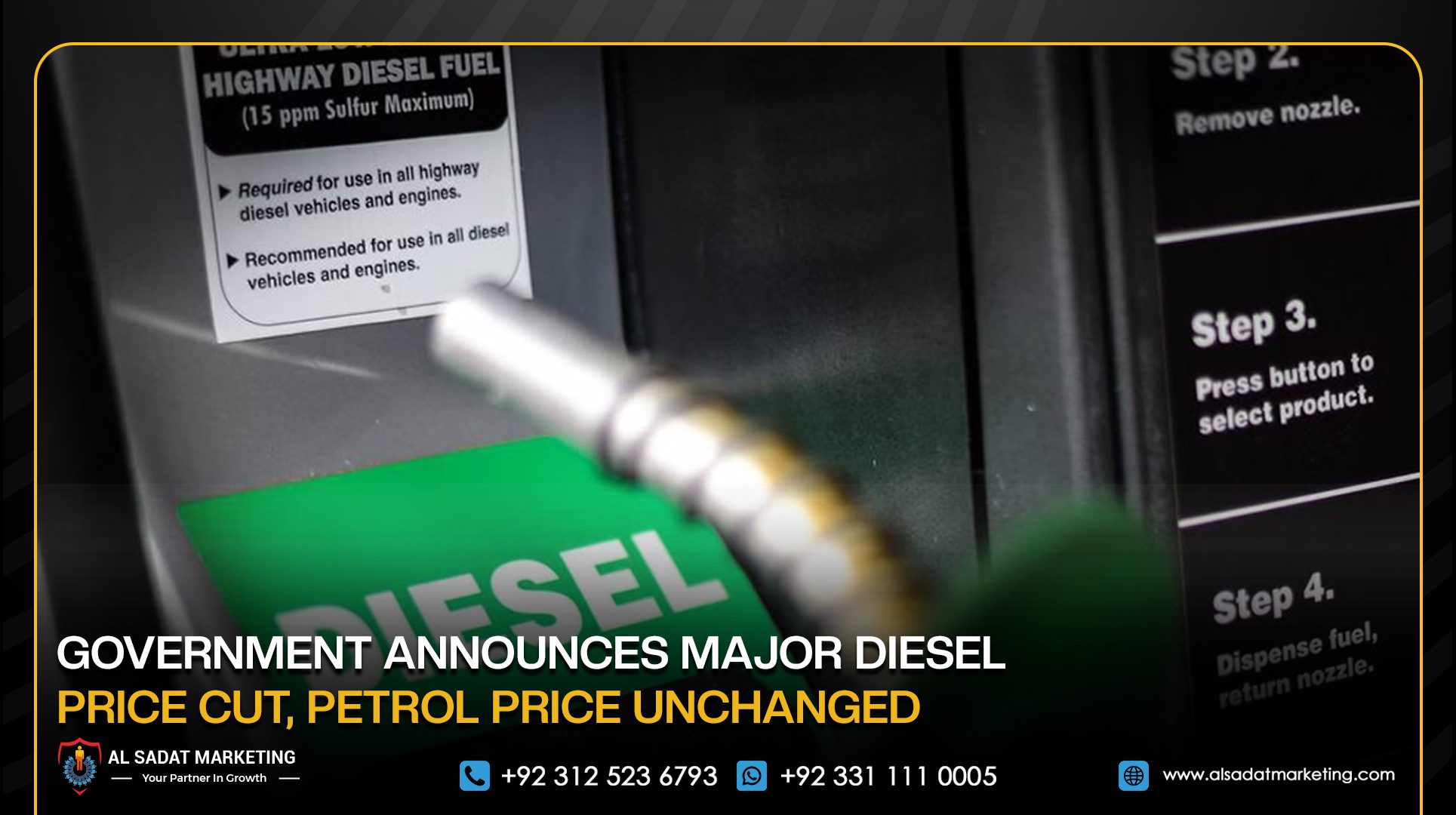 Government Announces Major Diesel Price Cut, Petrol Price Unchanged