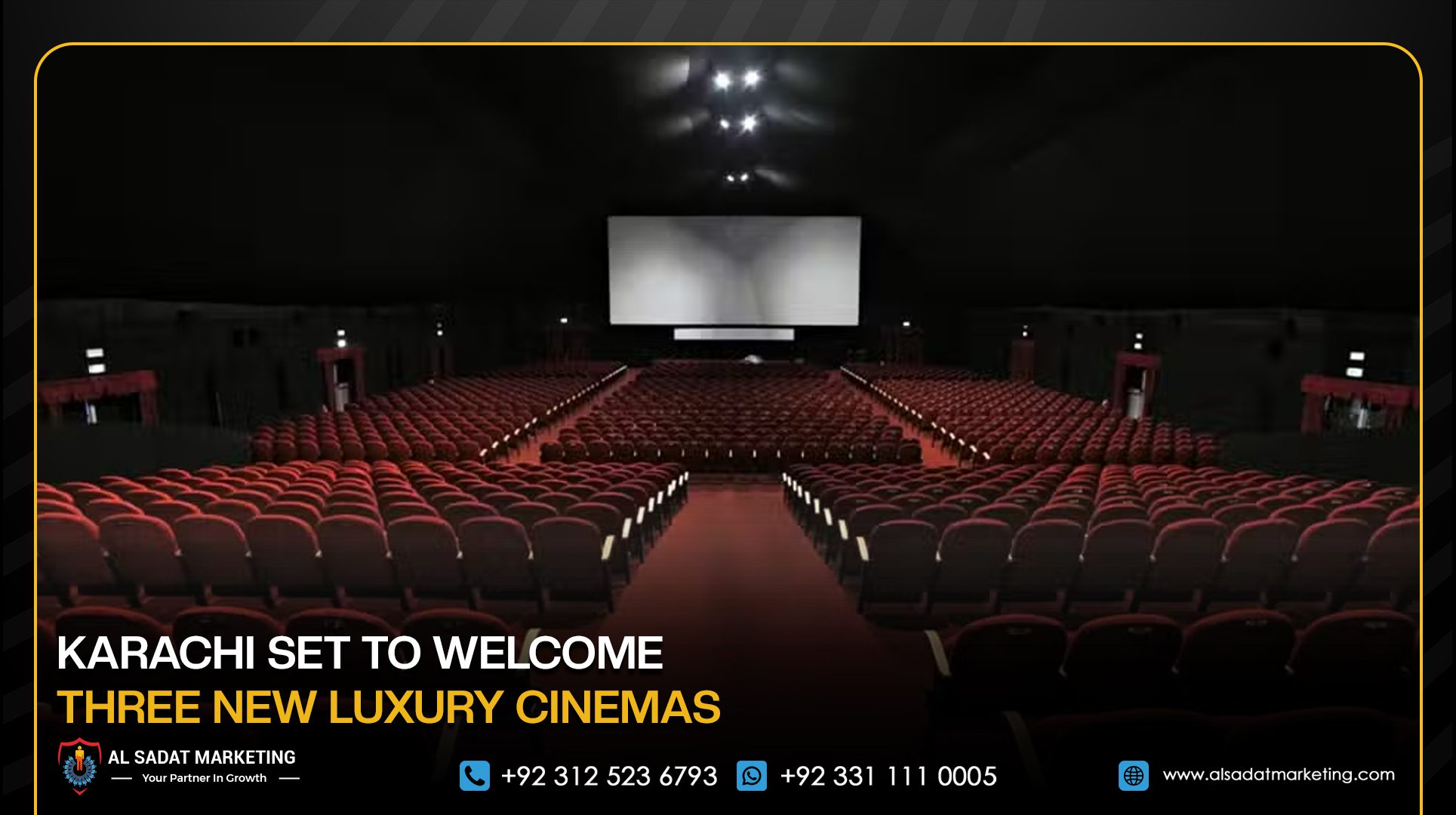 Karachi Set to Welcome Three New Luxury Cinemas