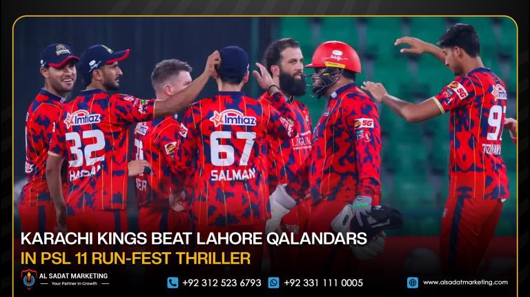 Karachi Kings Beat Lahore Qalandars in PSL 11 Run-Fest Thriller