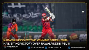 Karachi Kings Extend Winning Streak With Nail-Biting Victory Over Rawalpindi in PSL 11