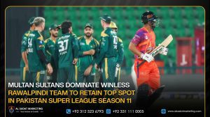 Multan Sultans Dominate Winless Rawalpindi team to Retain Top Spot in Pakistan Super League Season 11