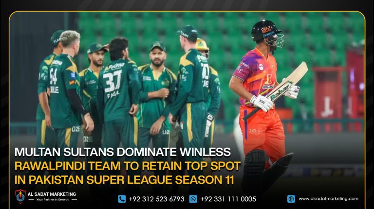 Multan Sultans Dominate Winless Rawalpindi team to Retain Top Spot in Pakistan Super League Season 11