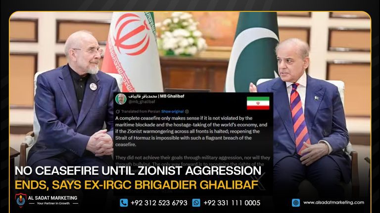 No Ceasefire Until Zionist Aggression Ends, Says ex-IRGC Brigadier Ghalibaf