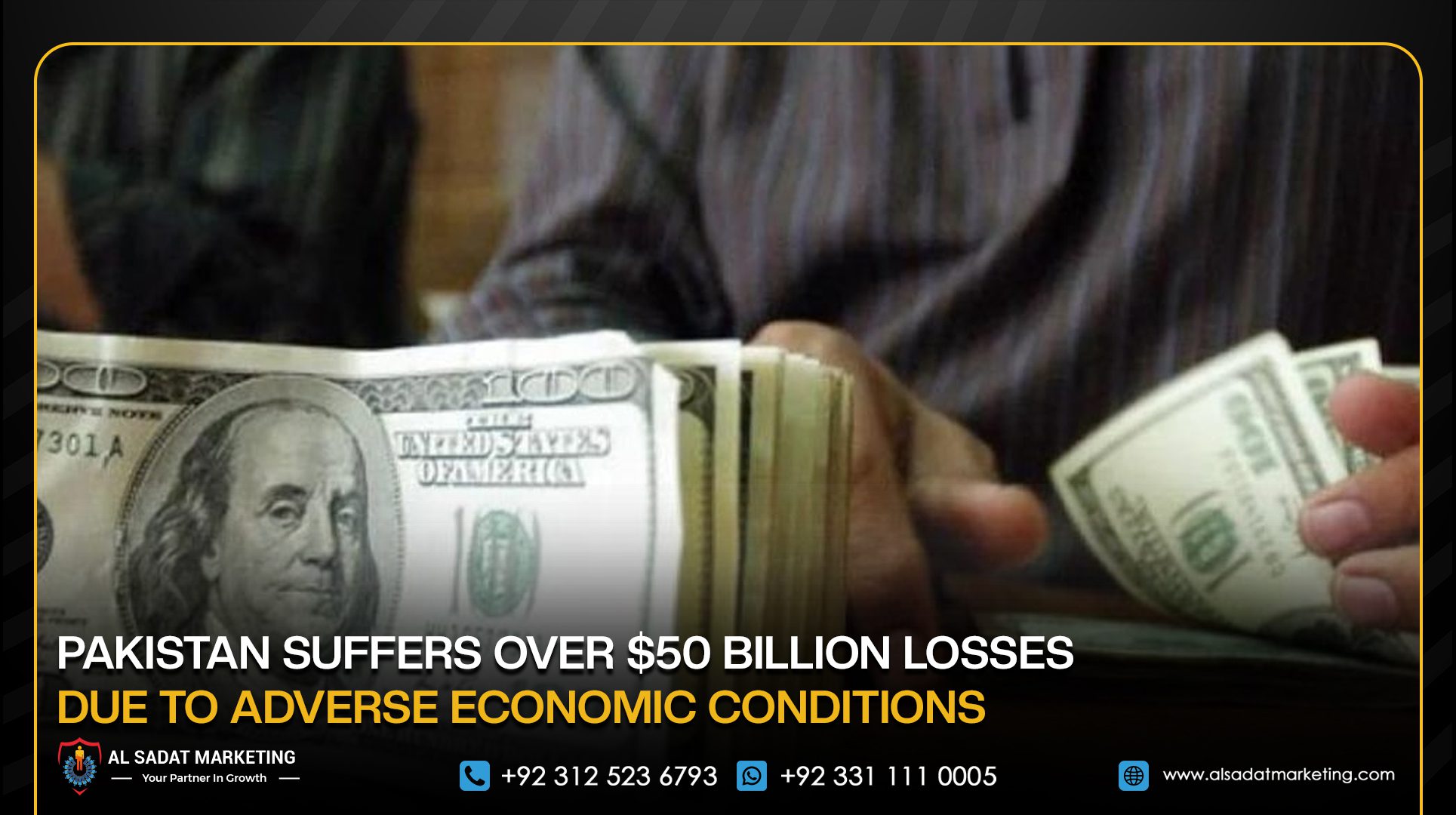 Pakistan Suffers Over $50 Billion Losses Due to Adverse Economic Conditions
