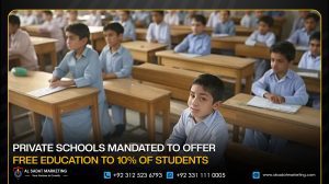 Private Schools Mandated to Offer Free Education to 10% of Students