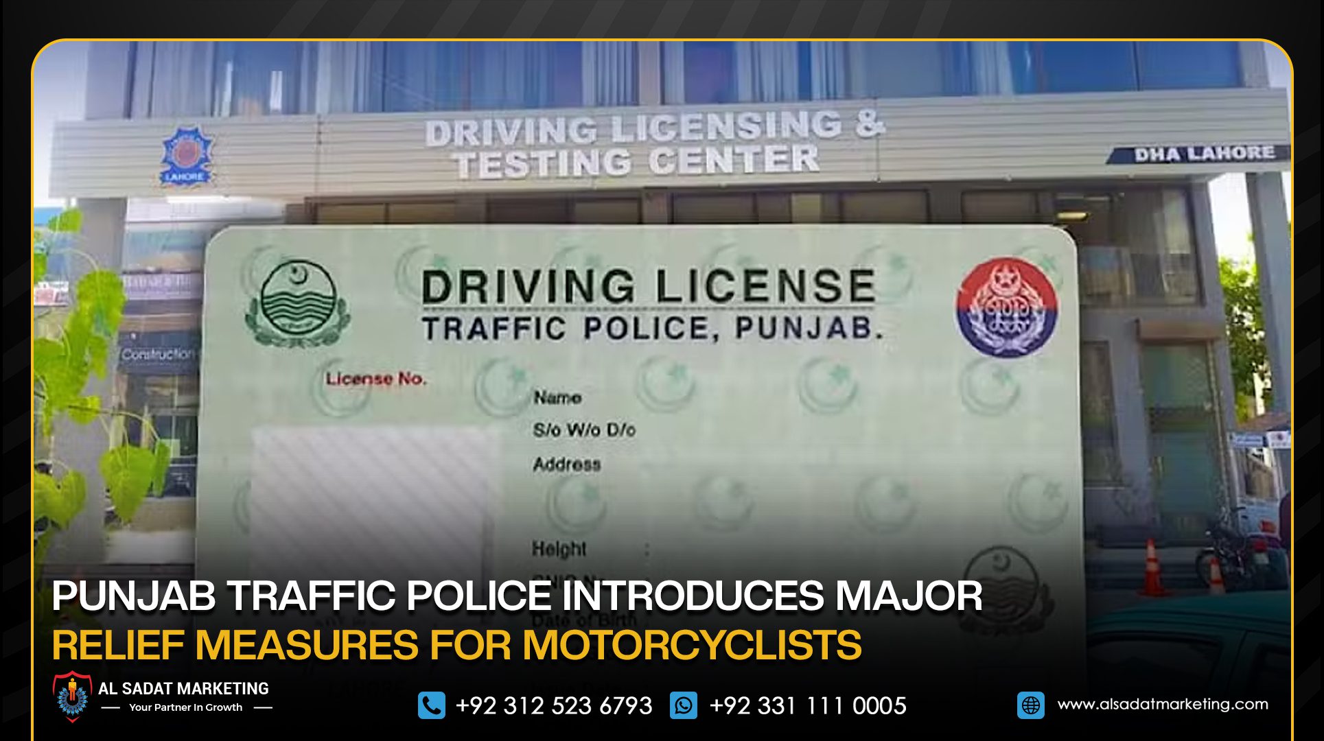Punjab Traffic Police Introduces Major Relief Measures for Motorcyclists