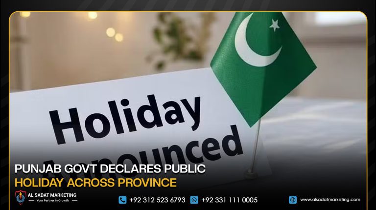 Punjab Govt Declares Public Holiday Across Province