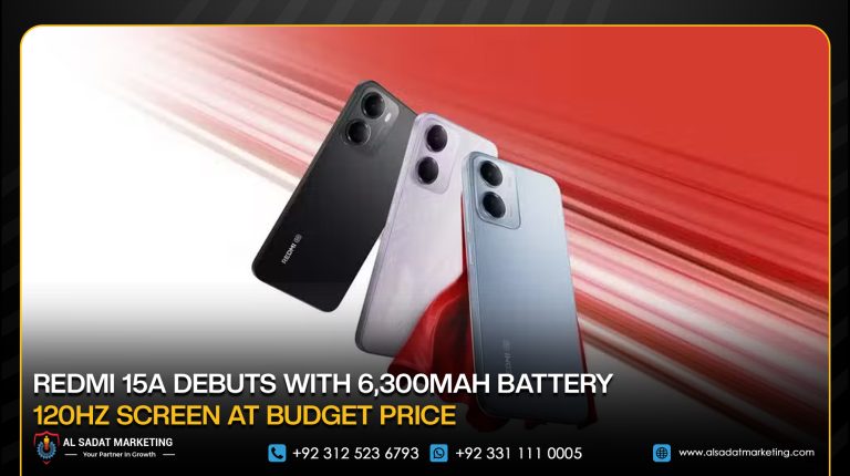 Redmi 15A Debuts with 6,300mAh Battery, 120Hz Screen at Budget Price