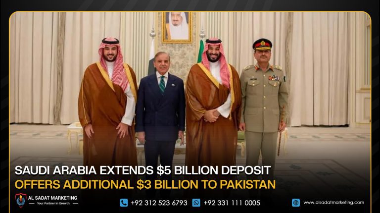 Saudi Arabia Extends $5 Billion Deposit, Offers Additional $3 Billion to Pakistan